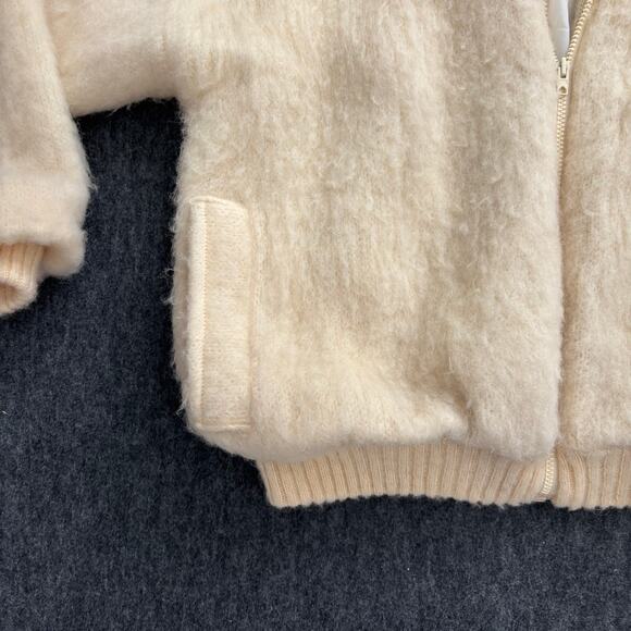 VINTAGE LANA ICELANDIC WOOL ZIP-UP CARDIGAN KNIT JACKET RARE WOMEN SIZE LARGE - Picture 7 of 11